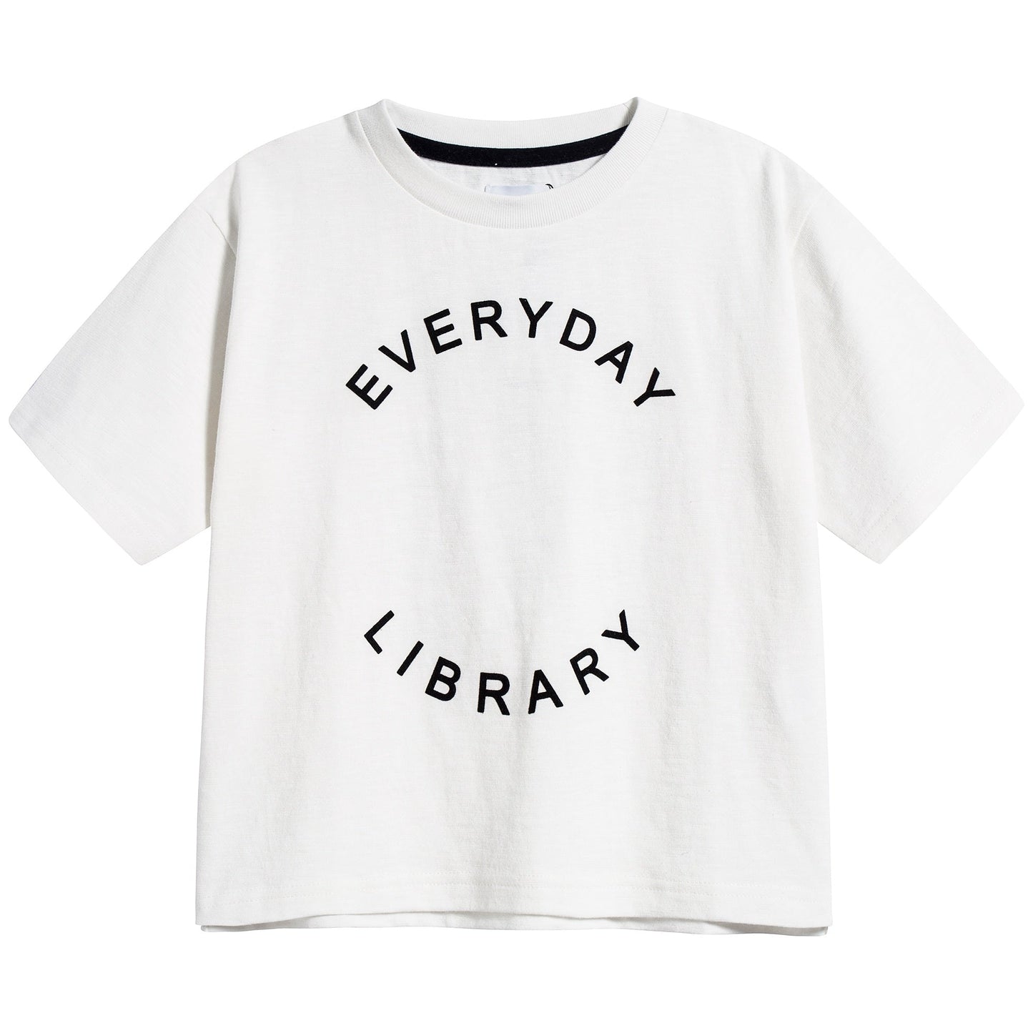 Girls White Cotton T-shirt