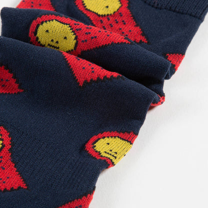Girls Navy Blue Cotton Socks