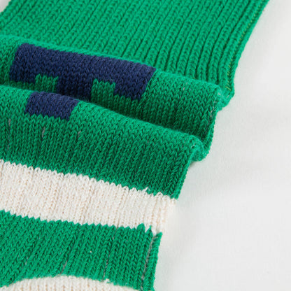 Girls & Boys Green Grass Cotton Socks