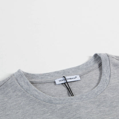 Boys Grey Cotton T-shirt