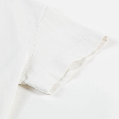 Girls  Raw  White  Dog  Cotton  T-shirt
