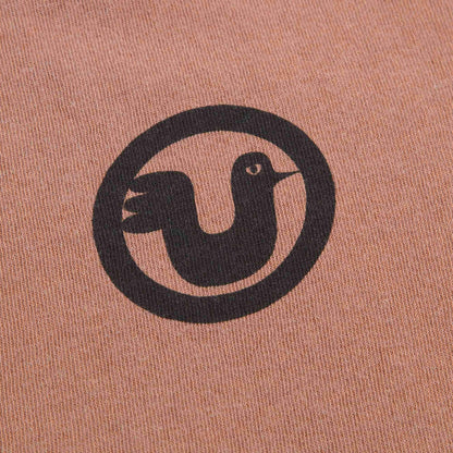 Girls Brown Bird Cotton T-shirt