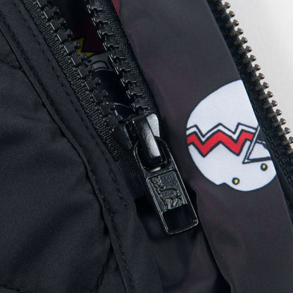 Boys Black Helmet  Parka Jackets