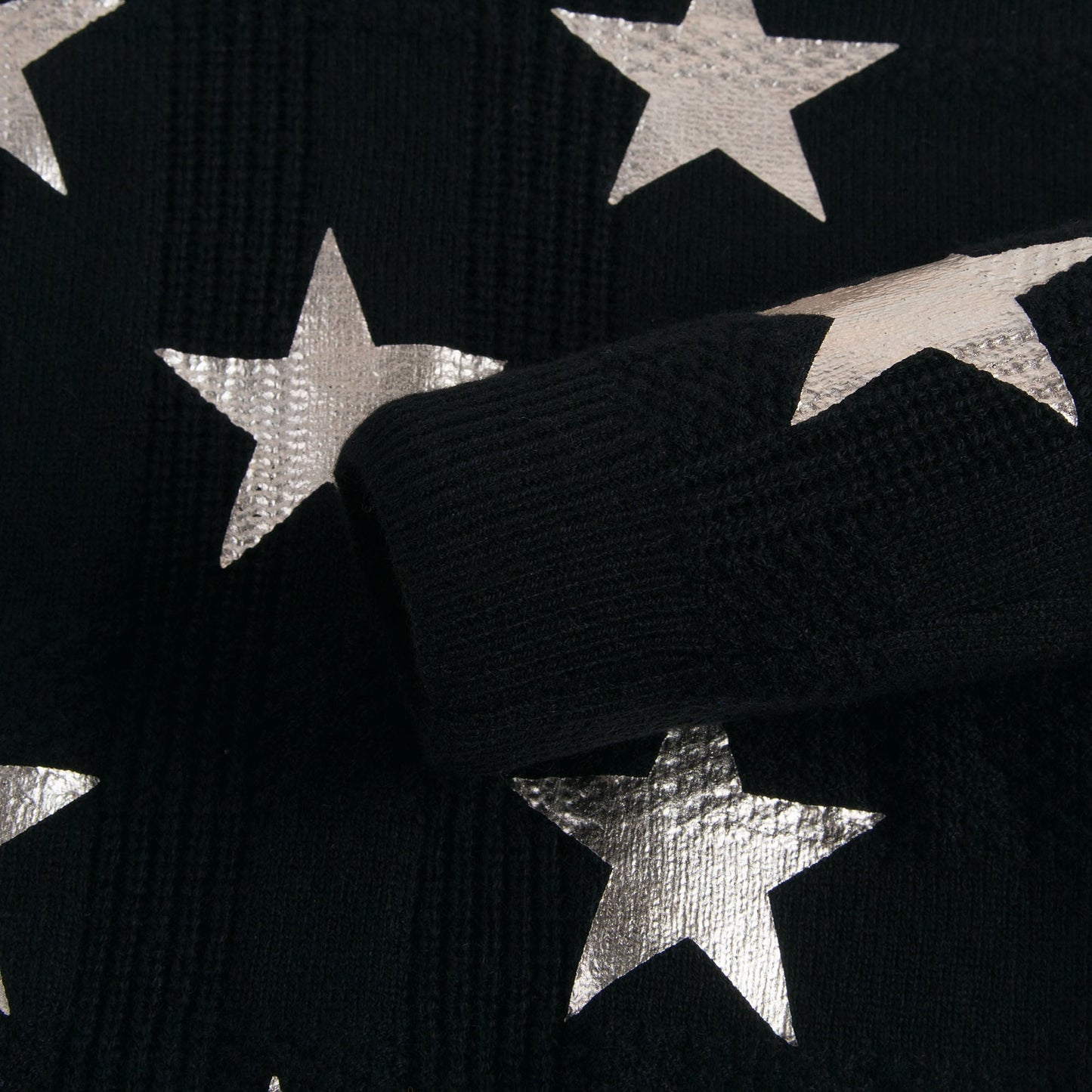 Boys Black Stars Print Sweater