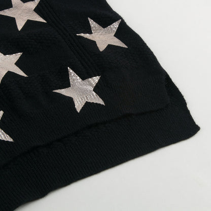 Boys Black Stars Print Sweater