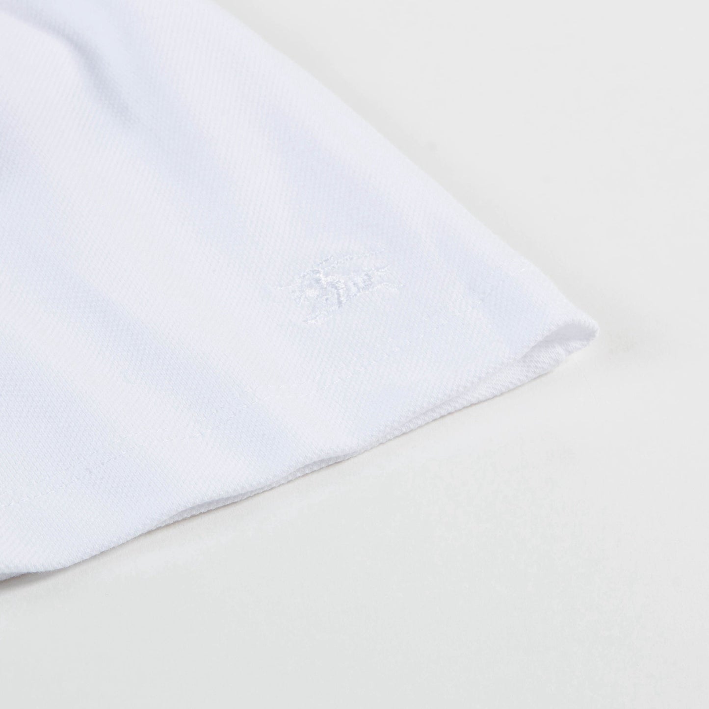 Girls White Cotton Polo Dress