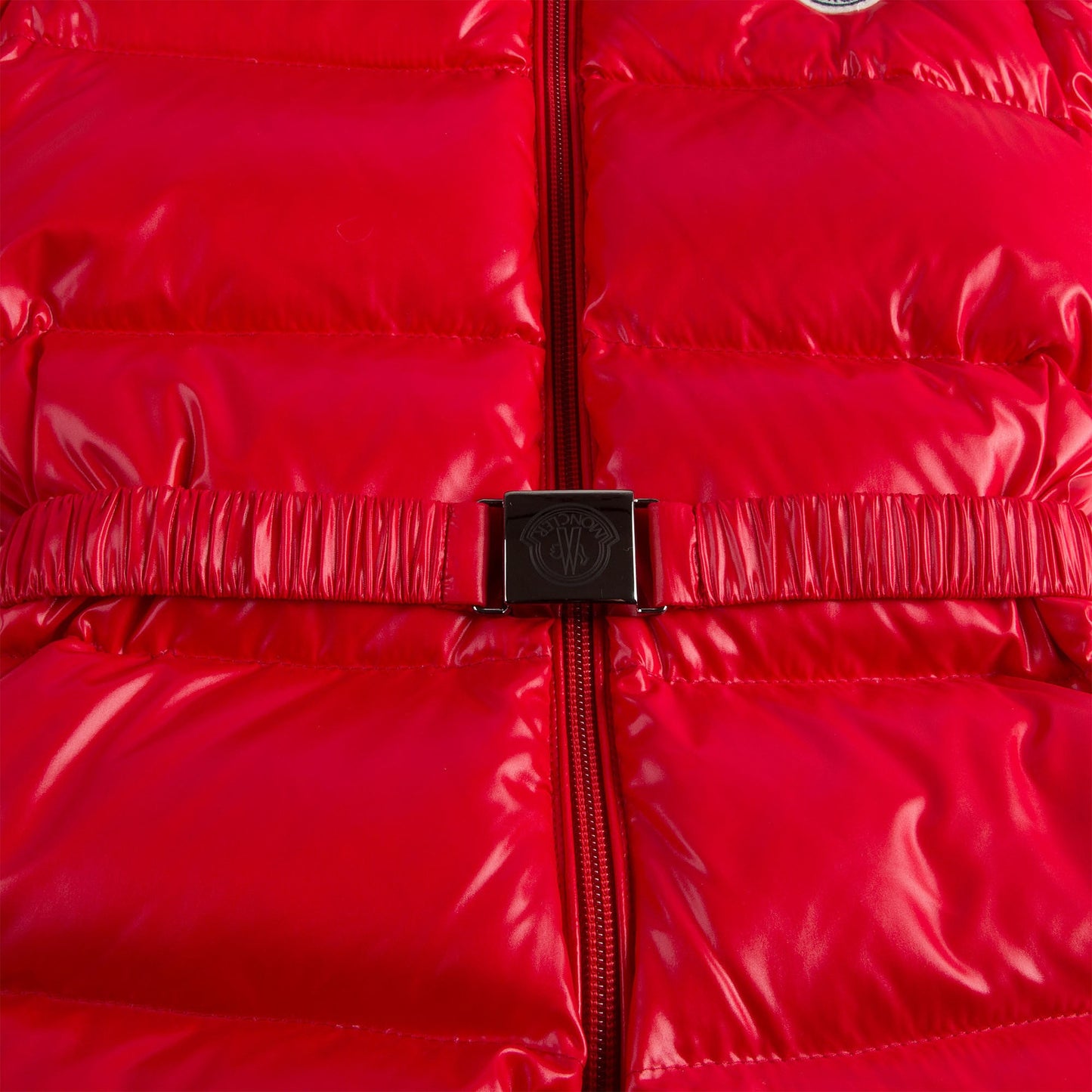 Baby Red Plush Trims Hooded Padded Down 'Crystal'Snowsuit