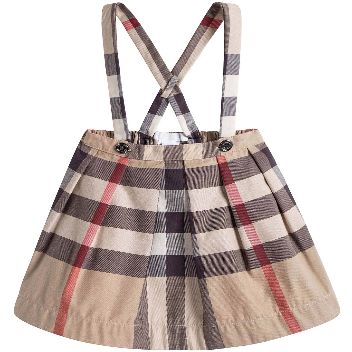 Baby Girls Check Skirt with Braces