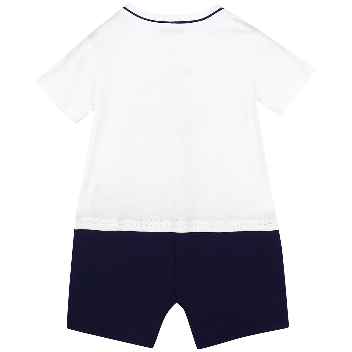 Baby White Dog Babygrow