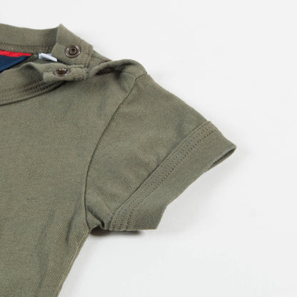 Baby Military Green Tao Bust  Cotton  Babysuit