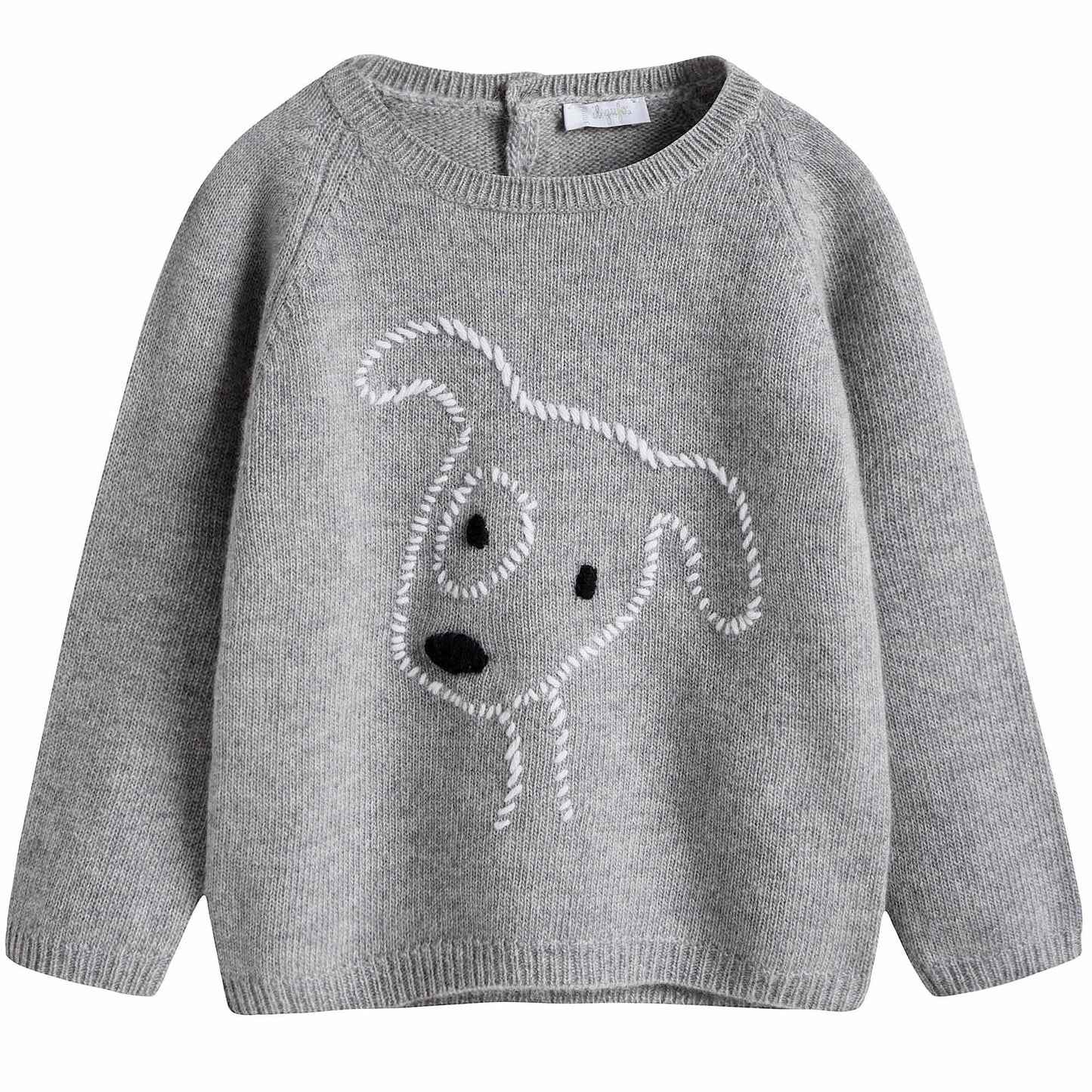 Baby Boys Grey Wool Sweater