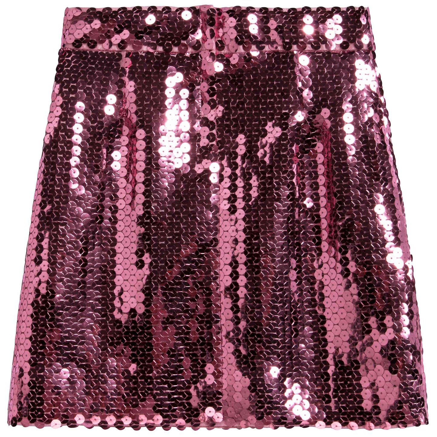 Girls Pink Sequins Skirt