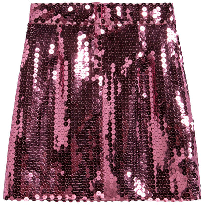 Girls Pink Sequins Skirt