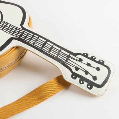 Girls White & Yellow Piano Bag