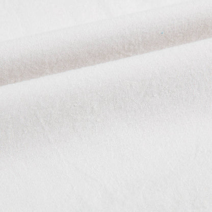Girls Raw White Peach Cotton T-shirt