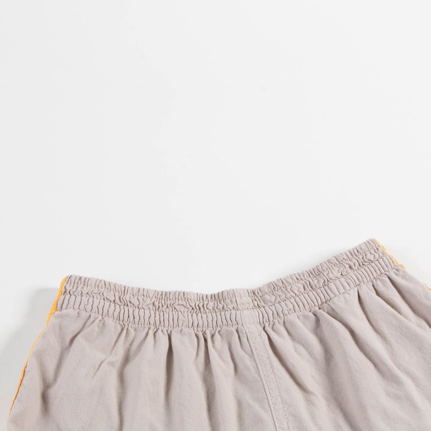 Girls & Boys Beige Bird Cotton Shorts