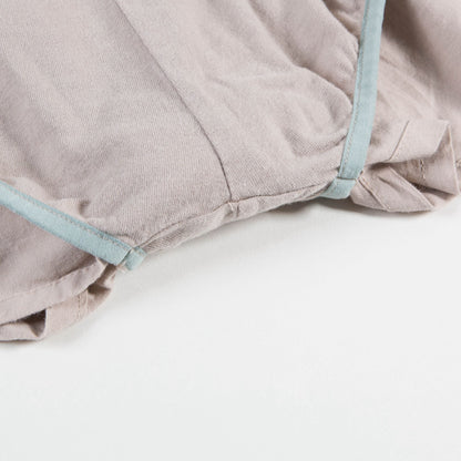 Girls & Boys Beige Bird Cotton Shorts
