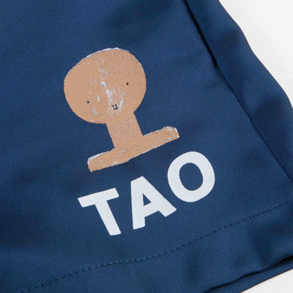 Girls  Red  &  Blue  Tao  Bust   Cotton   Shorts
