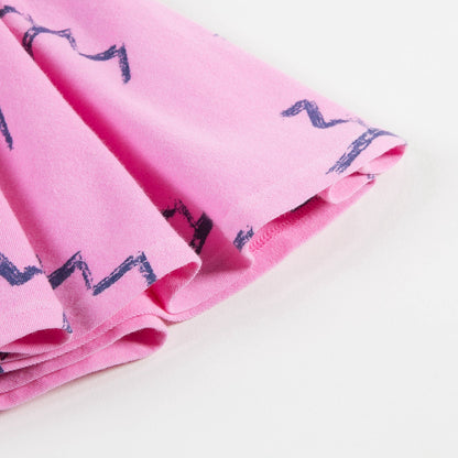 Girls Fuchsia Trees Cotton Skirts