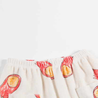 Baby Raw White Halleys Cotton Shorts