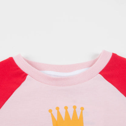 Girls Rosa & Rosso Cotton Printed T-shirt