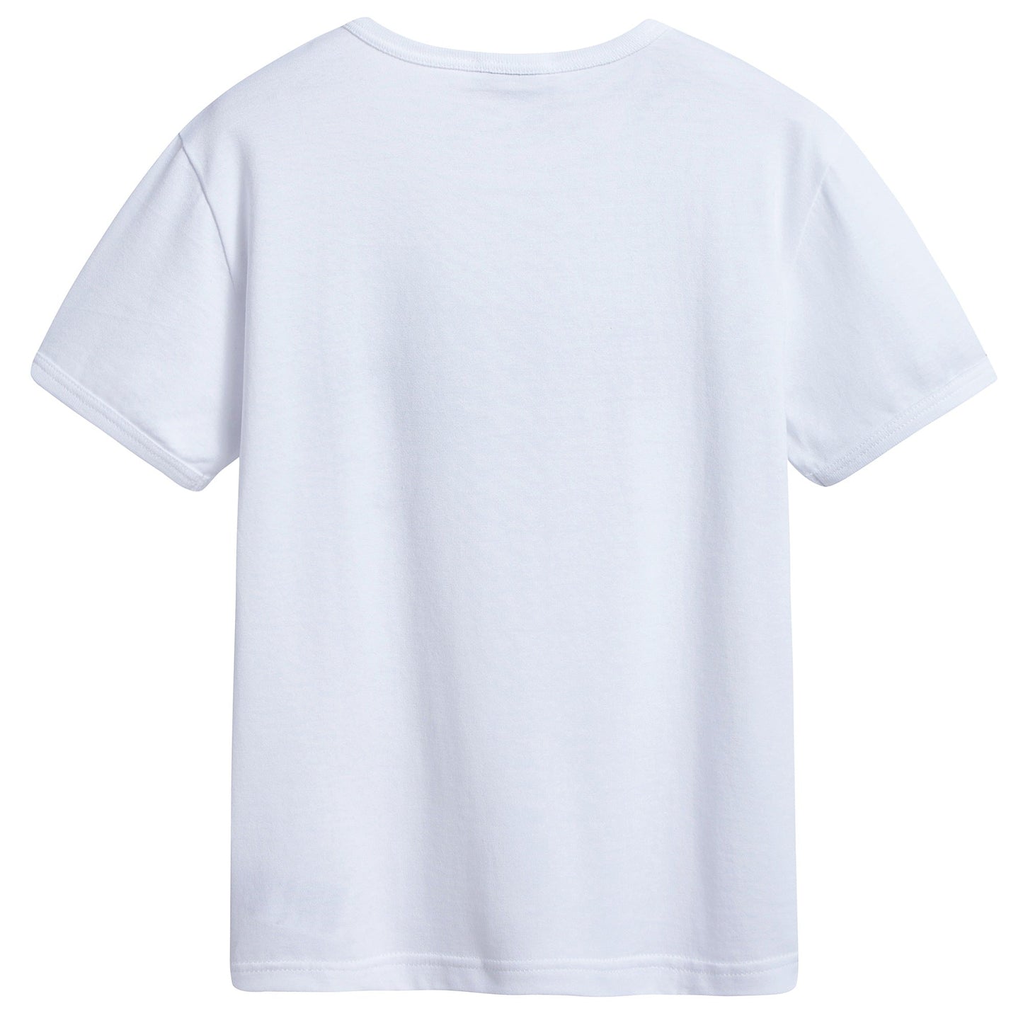 Girls & Boys White Cotton "Pninee" T-shirt