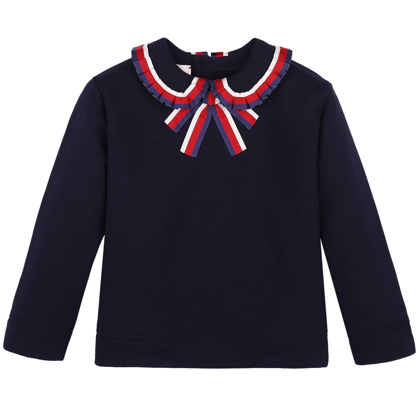 Baby Girls  Navy Blue Ribbon Tracksuit