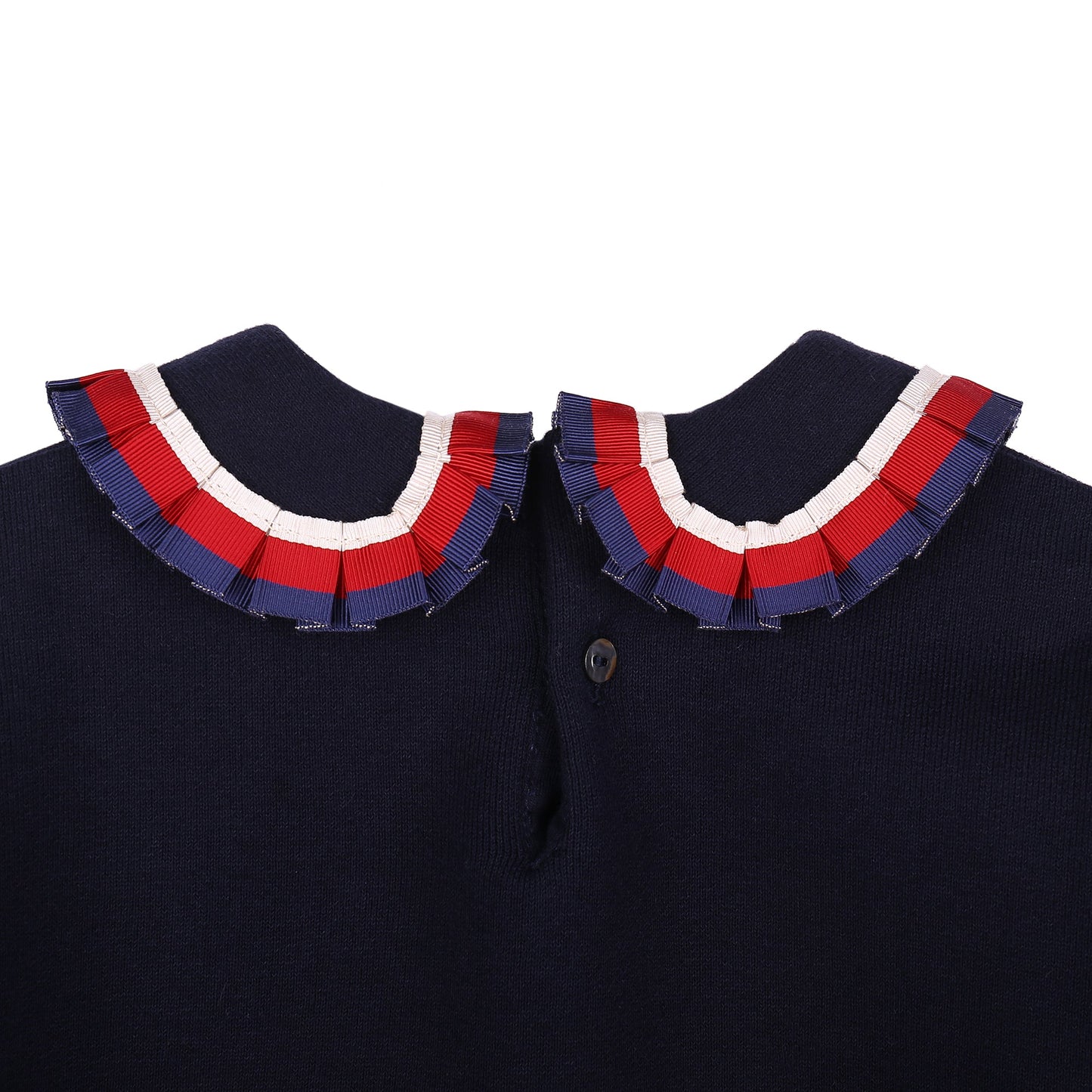 Baby Girls  Navy Blue Ribbon Tracksuit