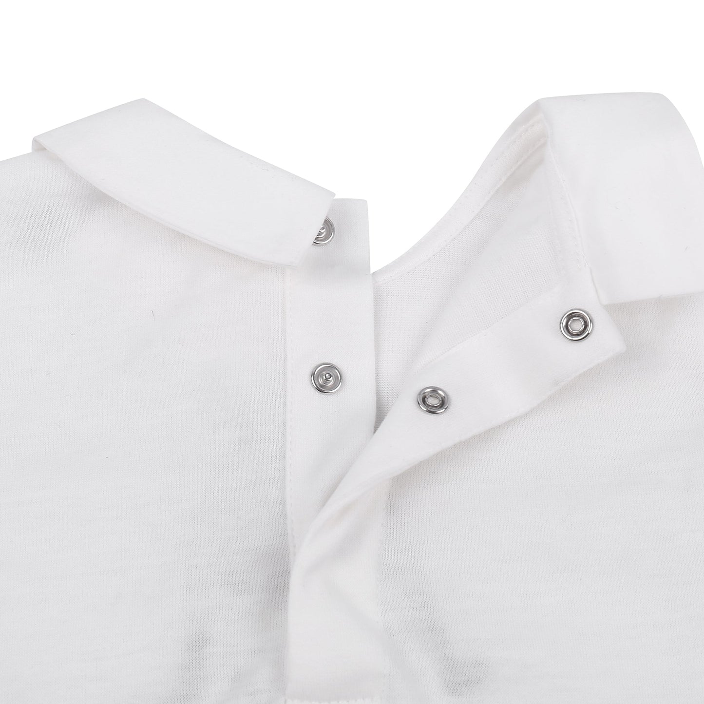 Baby White Dog Babygrow With Collar