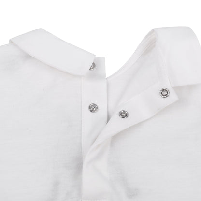 Baby White Dog Babygrow With Collar