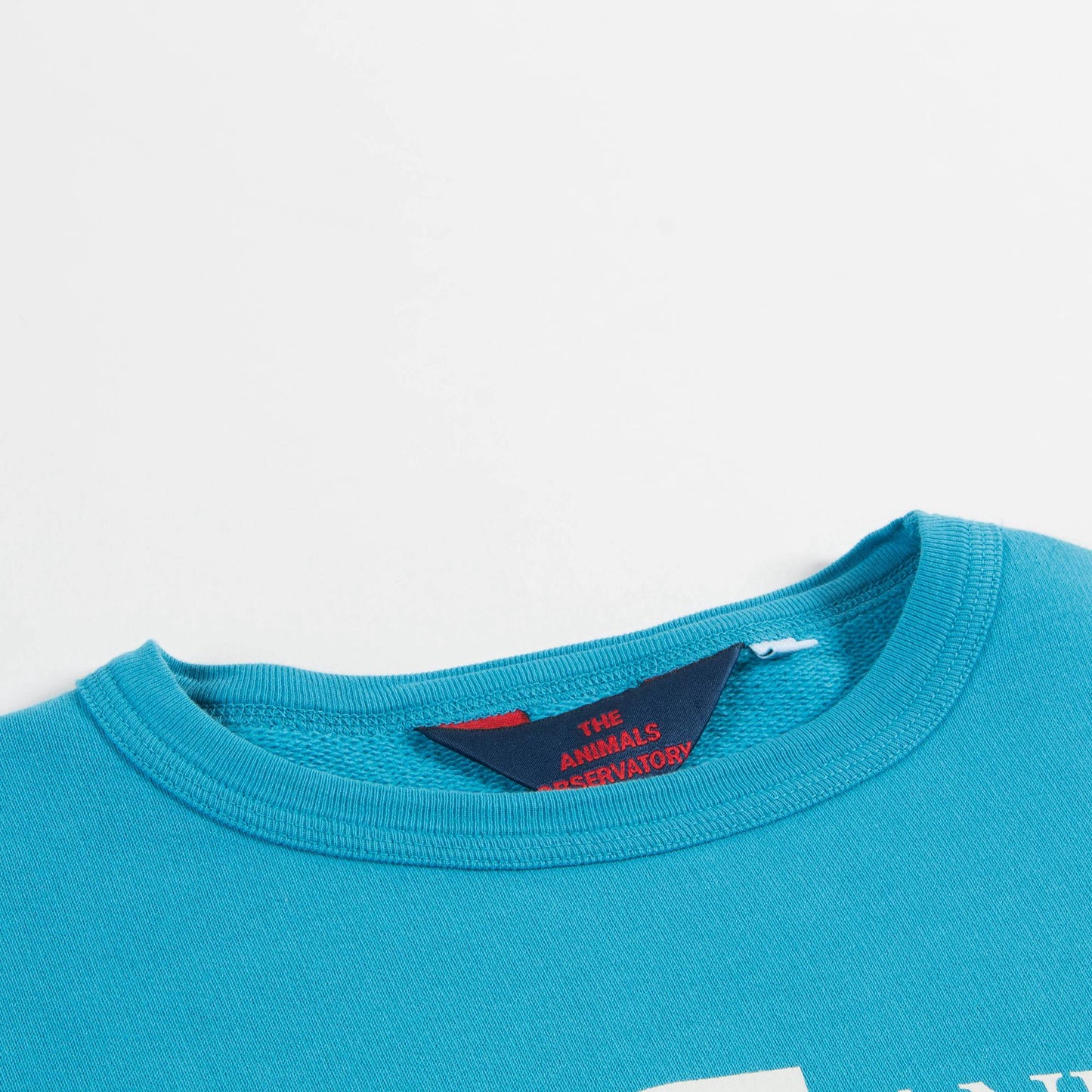 Girls Blue Animals Cotton Swertshirt