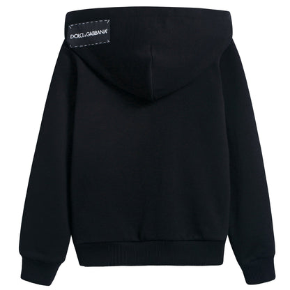 Girls & Boys Black "LOVE" Cotton Coat