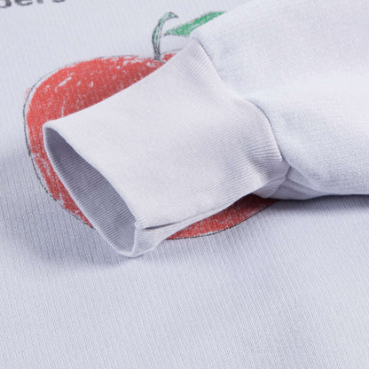 Girls Lavand Peach Cotton Sweatshirt