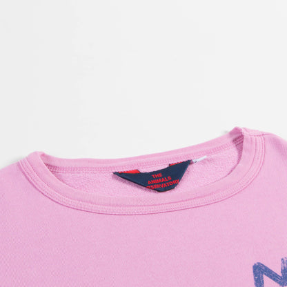 Girls Fuchsia Tree Cotton Sweatshirt