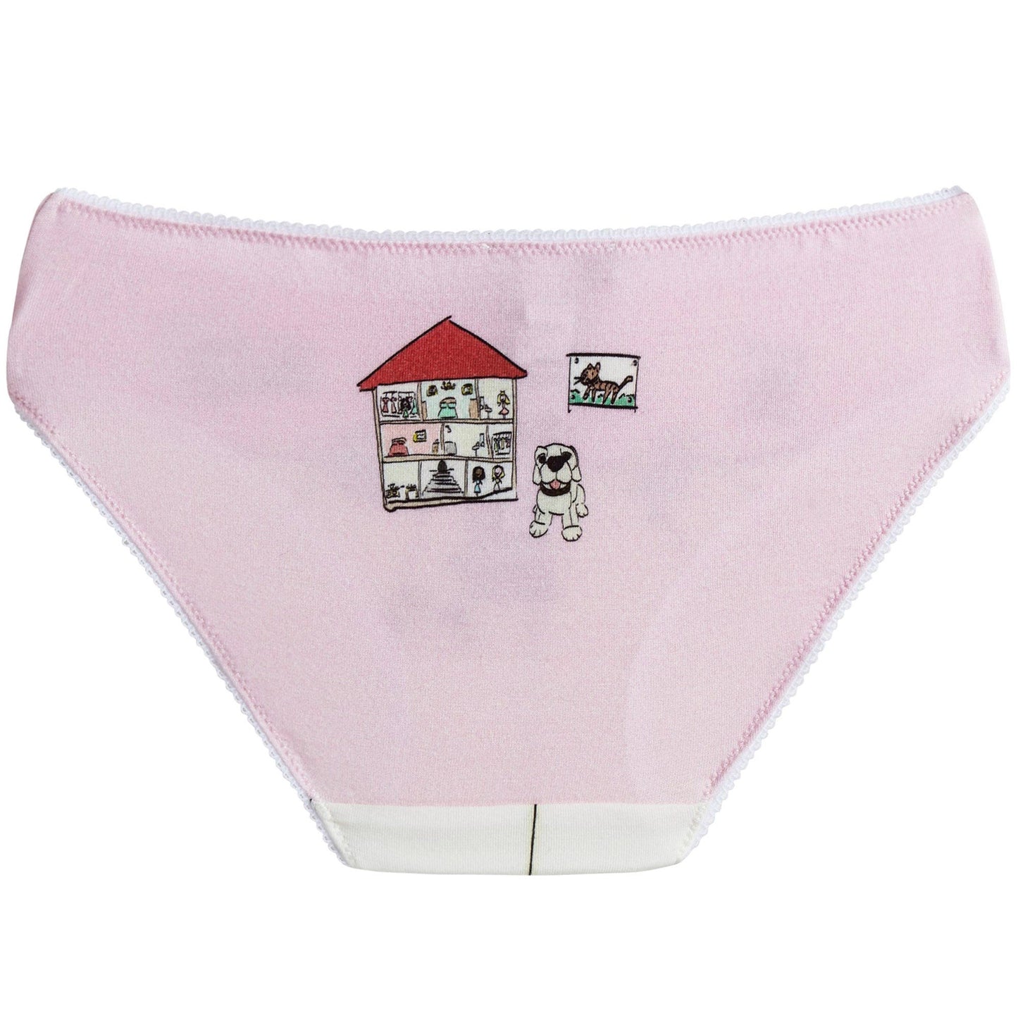 Baby Girls Pink Fancy Printed Top & Underwear Gift Box Set