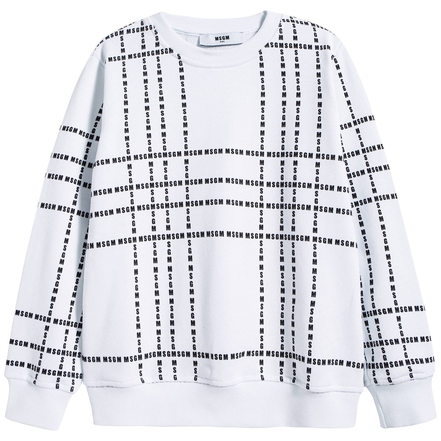 Boys & Girls White Cotton Sweatshirt