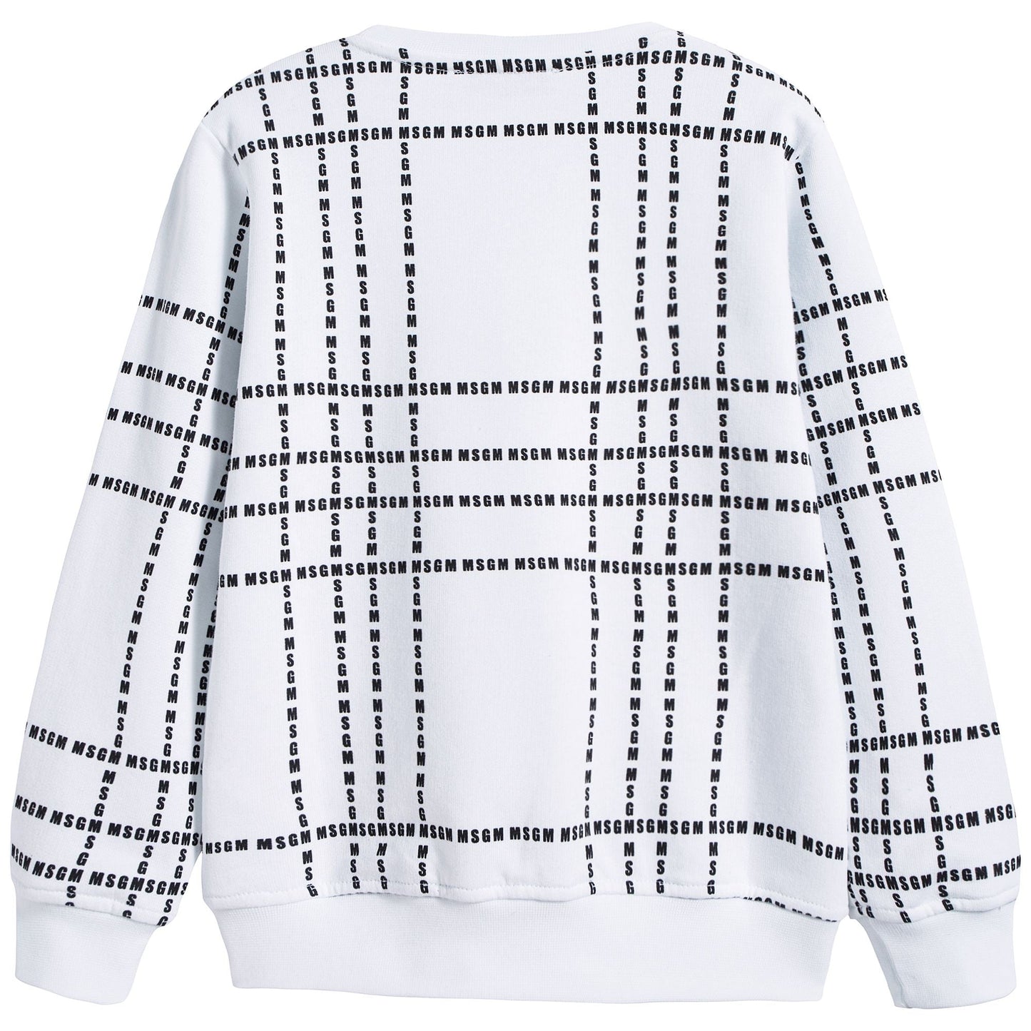 Boys & Girls White Cotton Sweatshirt