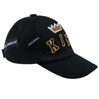Boys Navy Blue "King" Hat