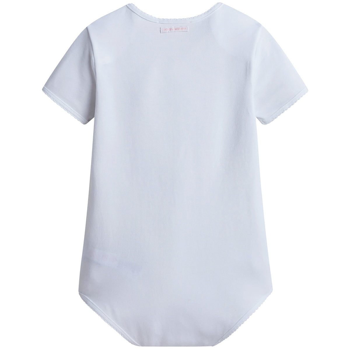 Baby Girls White Fancy Printed Bodysuit & Bib Gift Box Set