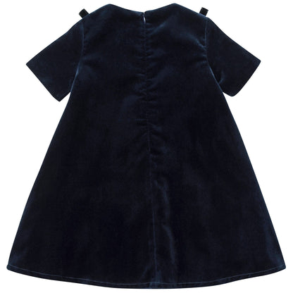 Girls Blue Cotton Dress