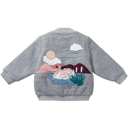 Girls Grey  Outerwear Jacket