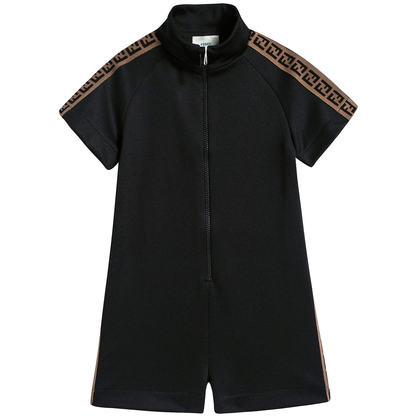 Boys & Girls Black "FF" Logo Jumpsuit