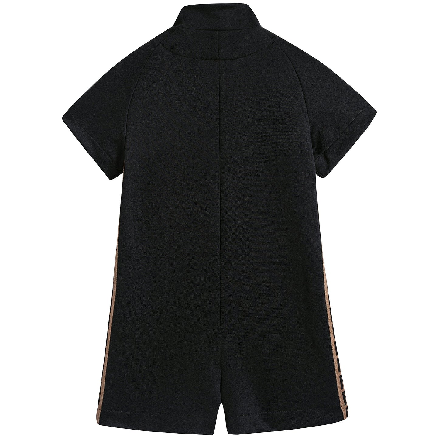Boys & Girls Black "FF" Logo Jumpsuit