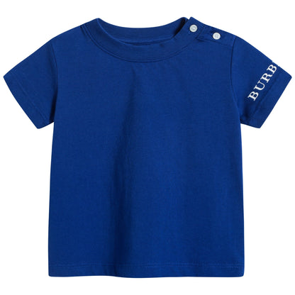 Baby Boys Cobal Blue Cotton T-shirt