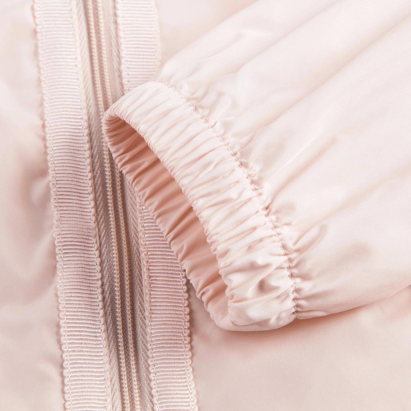 Baby Girls Light Pink Windbreaker Jacket With Lace