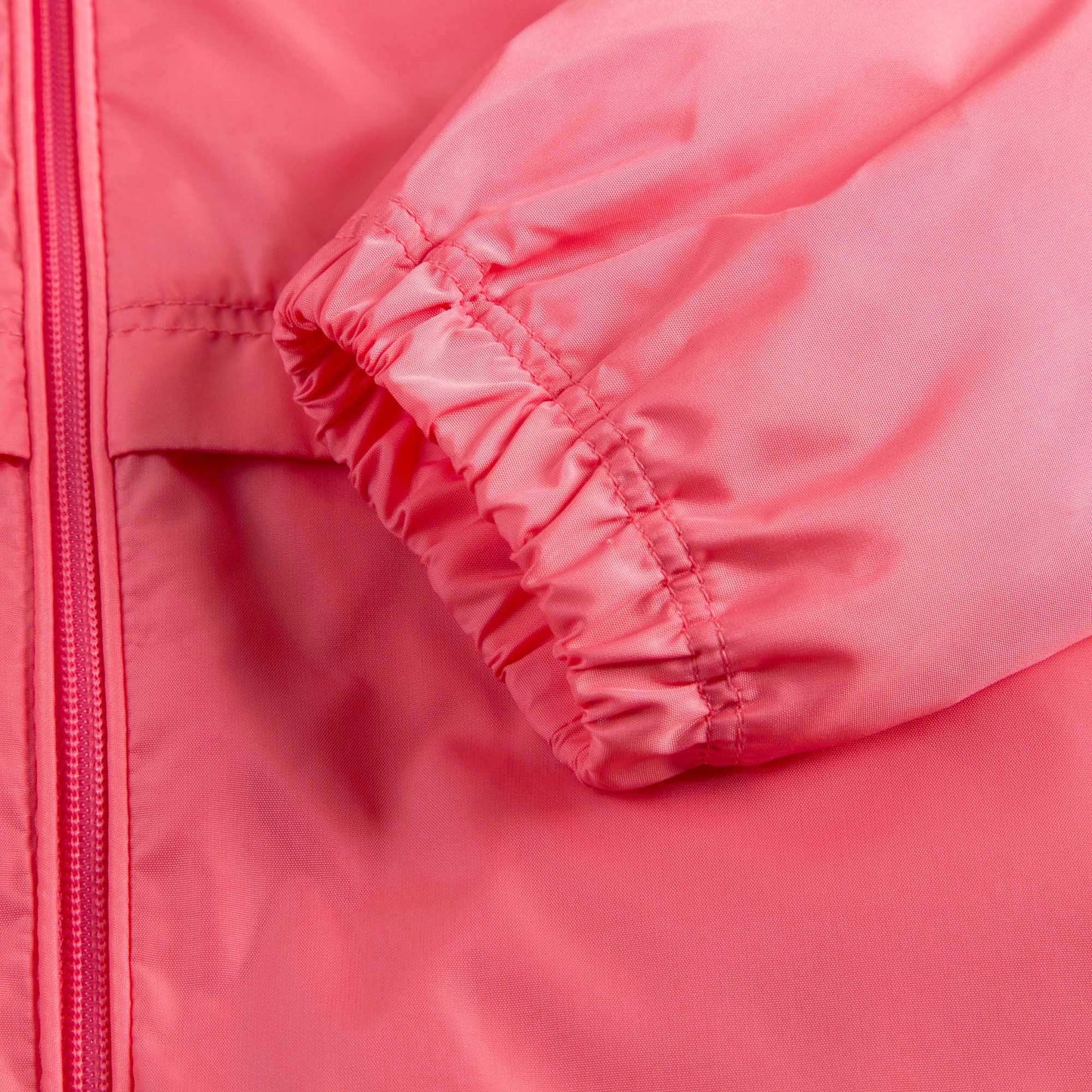 Baby Girls Pink Windbreaker Jacket With Lace