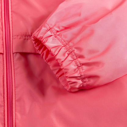 Baby Girls Pink Windbreaker Jacket With Lace