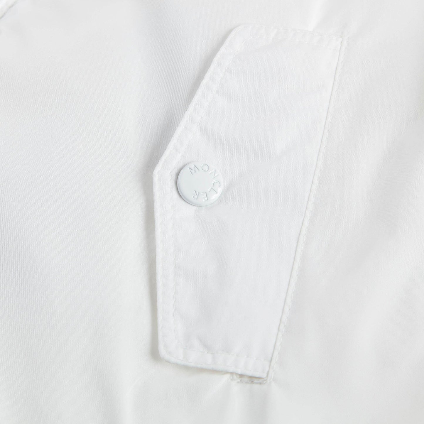 Baby Girls White Windbreaker Jacket