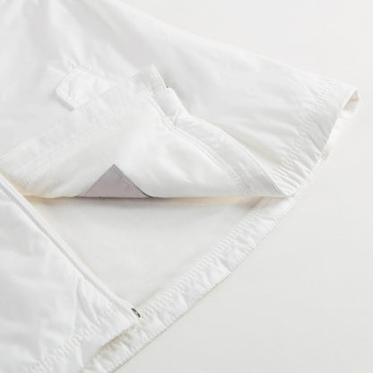 Baby Girls White Windbreaker Jacket