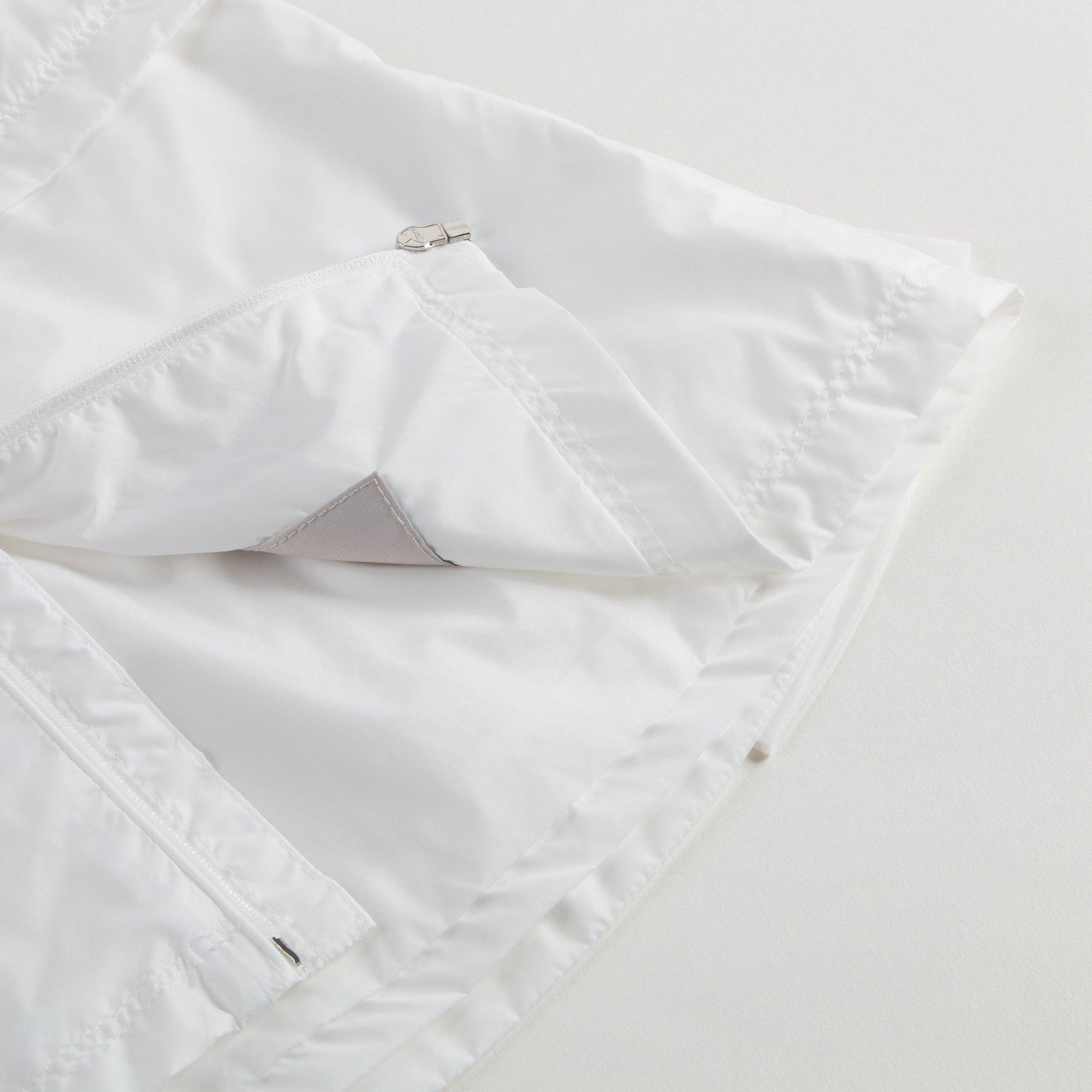 Baby Girls White Windbreaker Jacket